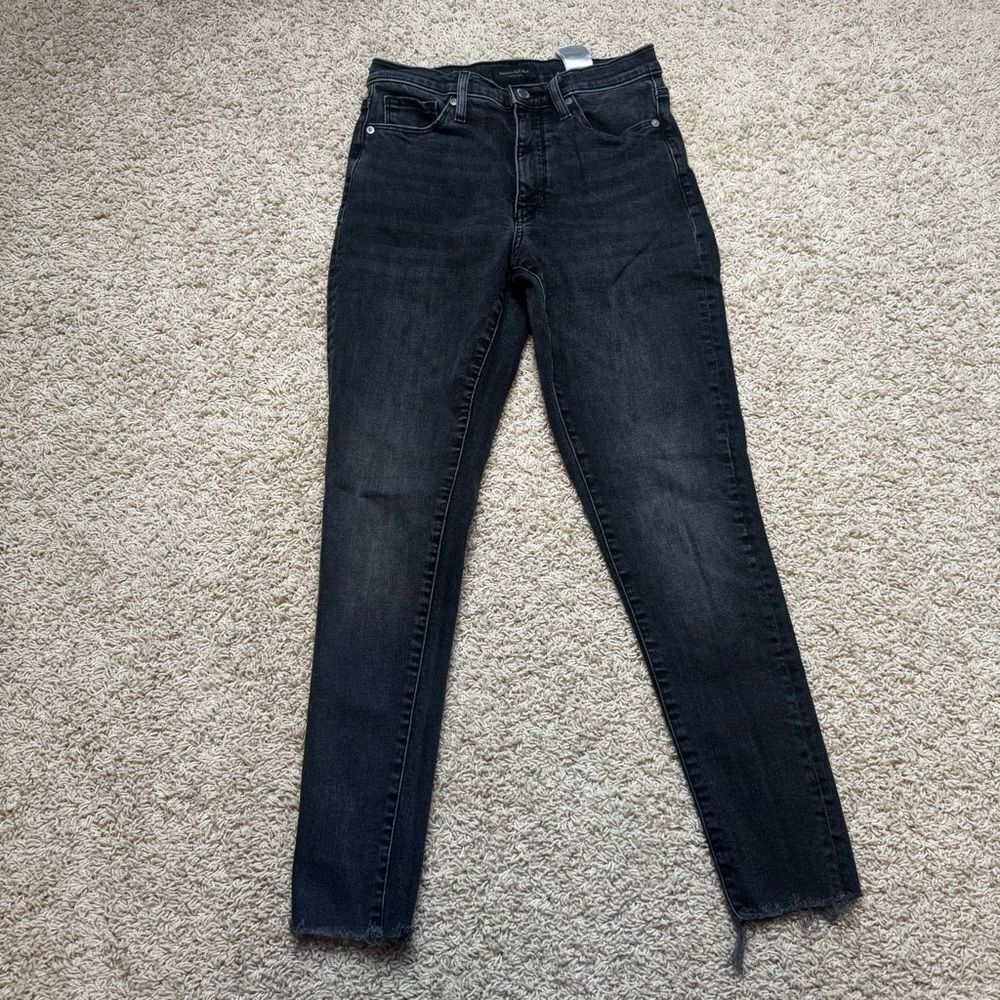 Banana Republic High Rise Skinny Jeans Black size 26
